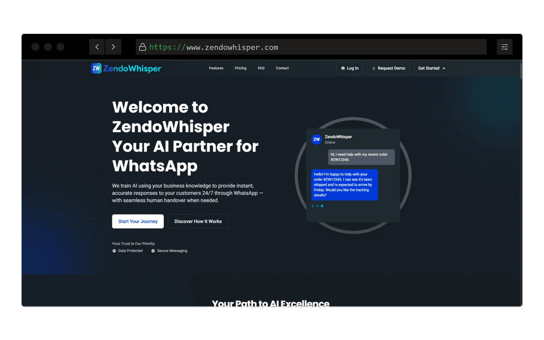 ZendoWhisper - Al-Powered WhatsApp Assistant